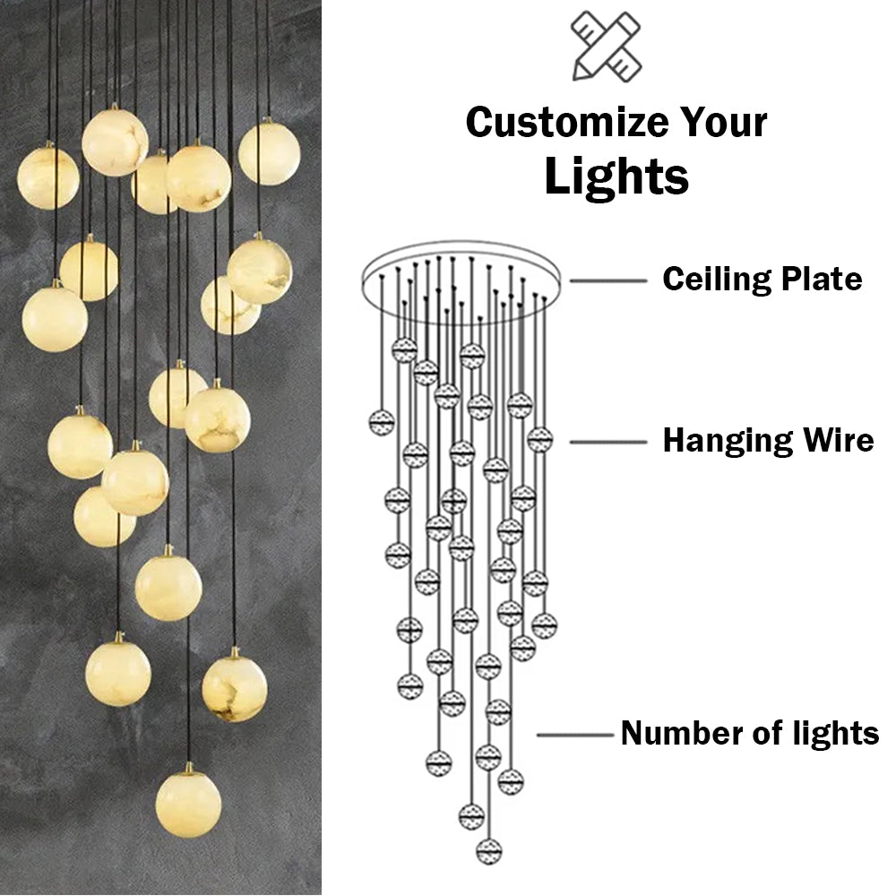 Customize the number of the lights.