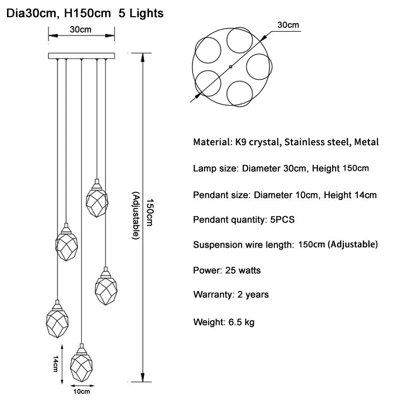 Diamond Staircase Light