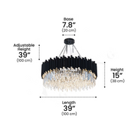 Obsidian Circle Chandelier