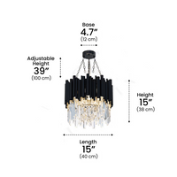 Obsidian Circle Chandelier